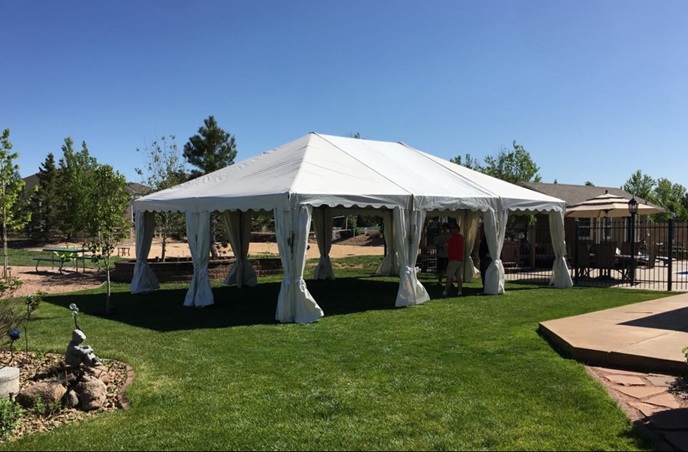 12'x24' Rectangular Party Tent Rental